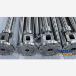 杰德 PVC收縮膜擠出機(jī)雙合金機(jī)筒螺桿 螺桿鍍硬鉻 支持定制  高產(chǎn)節(jié)能-舟山市杰德機(jī)械有限公司，擠出機(jī)螺桿，注塑機(jī)螺桿，舟山螺桿，螺桿廠