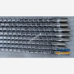 杰德 PVC收縮膜擠出機(jī)雙合金機(jī)筒螺桿 螺桿鍍硬鉻 支持定制  高產(chǎn)節(jié)能-舟山市杰德機(jī)械有限公司，擠出機(jī)螺桿，注塑機(jī)螺桿，舟山螺桿，螺桿廠